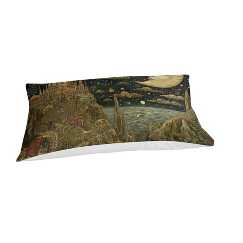 Housse de couette avec fermeture éclair lit simple 135x200cm 3D