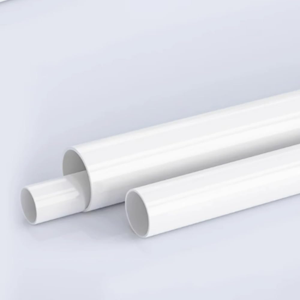 Tuyau en PVC Blanc - Lot de 2 raccords d'irrigation for Aquarium et Jardin de 500 mm, diamètre extérieur 6-20 mm(8x10mm)