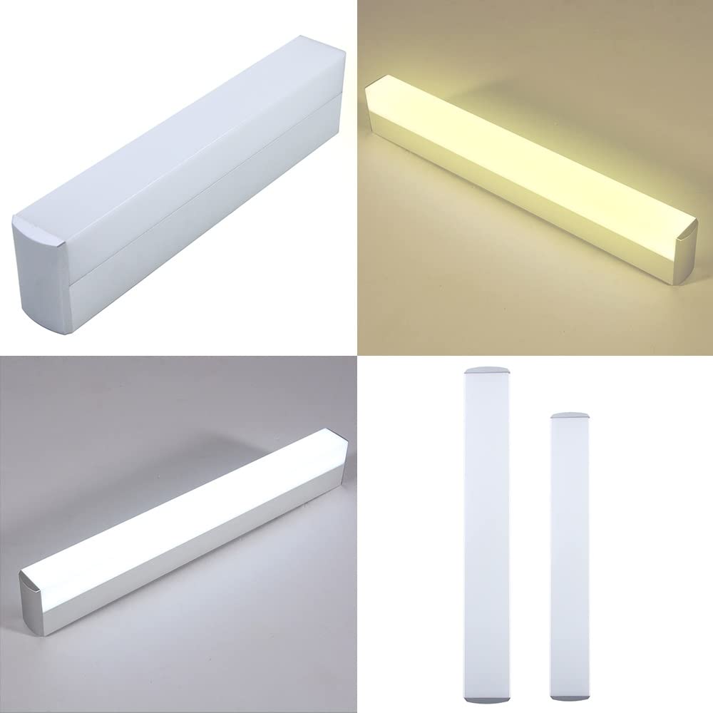 Lampada da parete a LED da 12W - Illuminazione moderna per interni, ideale per bagno, camera da letto, specchio da toeletta, 85-265V, luce bianca calda, 25 cm, elegante ed efficiente dal punto di vis