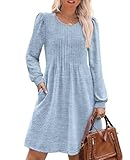 OFEEFAN Long Sleeve Dress for Women 2025 Fashion Winter Dresses Fall Outfits Cowboy Chic Sweater...