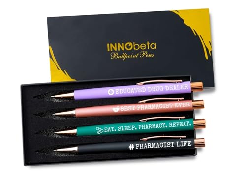 Stylo technicien en pharmacie écriture fluide lot de 4