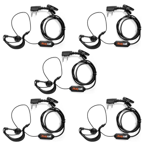Auricular walkie talkie 2 pines tubo bobina compatible con Baofeng UV-5R Retevis RT22