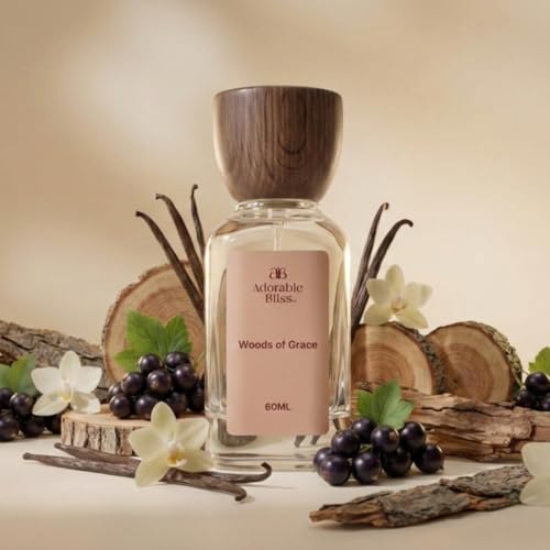 Image of Woods of Grace Eau De Parfum | Long Lasting | Premium Fruity & Earthy Perfume for Her | Quietly Confident Signature Scent for Office & Everyday Wear (60ml)