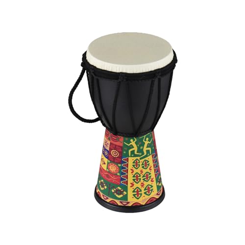Generic Tambor Africano Ligero de Mano, Duradero, para Clases de Música Escolares y Actuaciones Al Aire Libre, Arce + Fibra de PVC (Tótem)