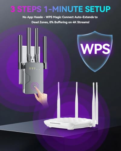 Image of 2026 New WiFi Extender Internet Booster for Home, Long Range up to 18ksq.ft, Wireless Internet Repeater Routers Signal Amplifier for Home, 15X Speed Access Point Ethernet Port, Mesh WiFi, 1-Tap Setup