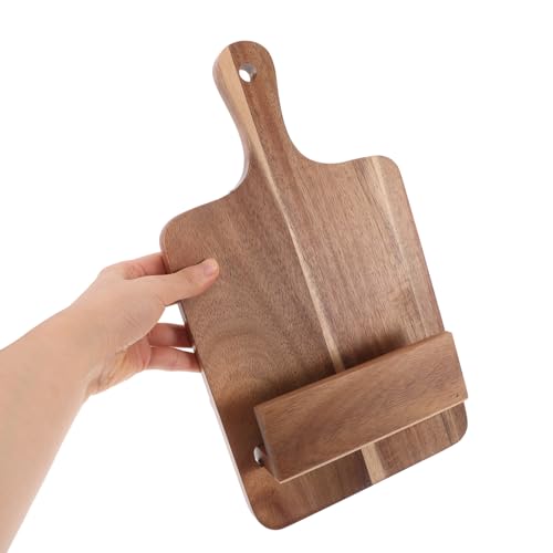 Soporte para libros de recetas de madera de diseño elegante para hogar 7