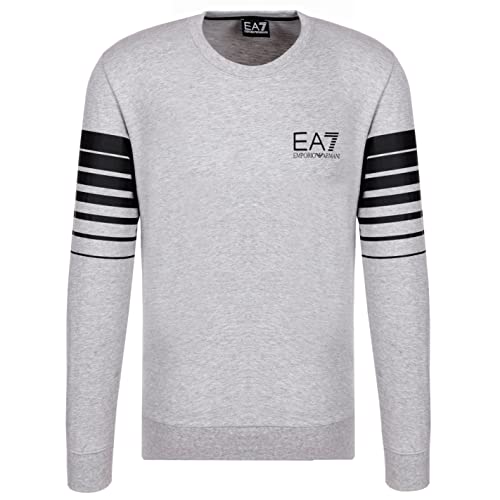 Emporio Armani Felpa Sweatshirt Uomo EA7 3YPM91 PJ05Z (Grigio, M)