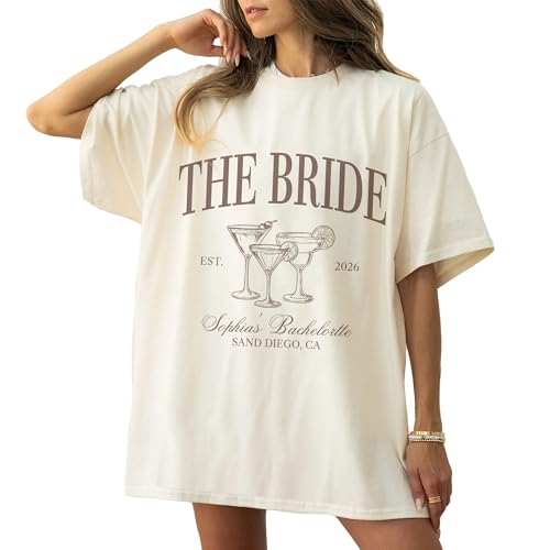 GODMERCH Custom Bachelorette Party Sweatshirt, Personalized Cocktail Sweatshirts, Luxury Bridal Crewneck, Gift for Bride, Bride to Be, Bridesmaids, Wedding, Her