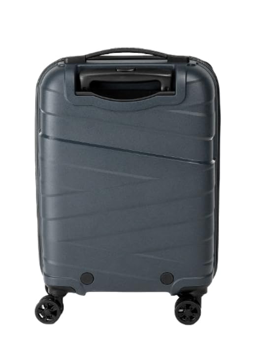 Image of American Tourister Kamiliant Cabin Luggage Polyproplyene Dual 4 Spinner Wheels Trolley Bag /Luggage,with 3 Years International Warranty 55 cm (Grey)
