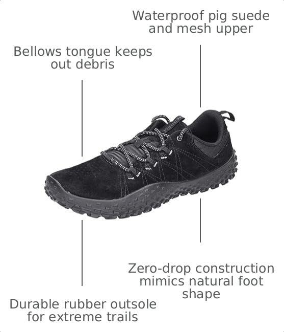 Image of Merrell Wrapt Black, Men's Trainers