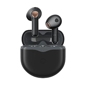 SoundPEATS Air4 Draadloze Oordopjes Adaptieve Actieve Ruisonderdrukking, Bluetooth 5.3 Oortjes Draadloos met 6 Microfoon, Earbuds Noise Cancelling aptX Lossless, 26 Uur Batterijduur Zwart