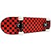 KPC Pro Skateboard Complete, Black and Red Checker