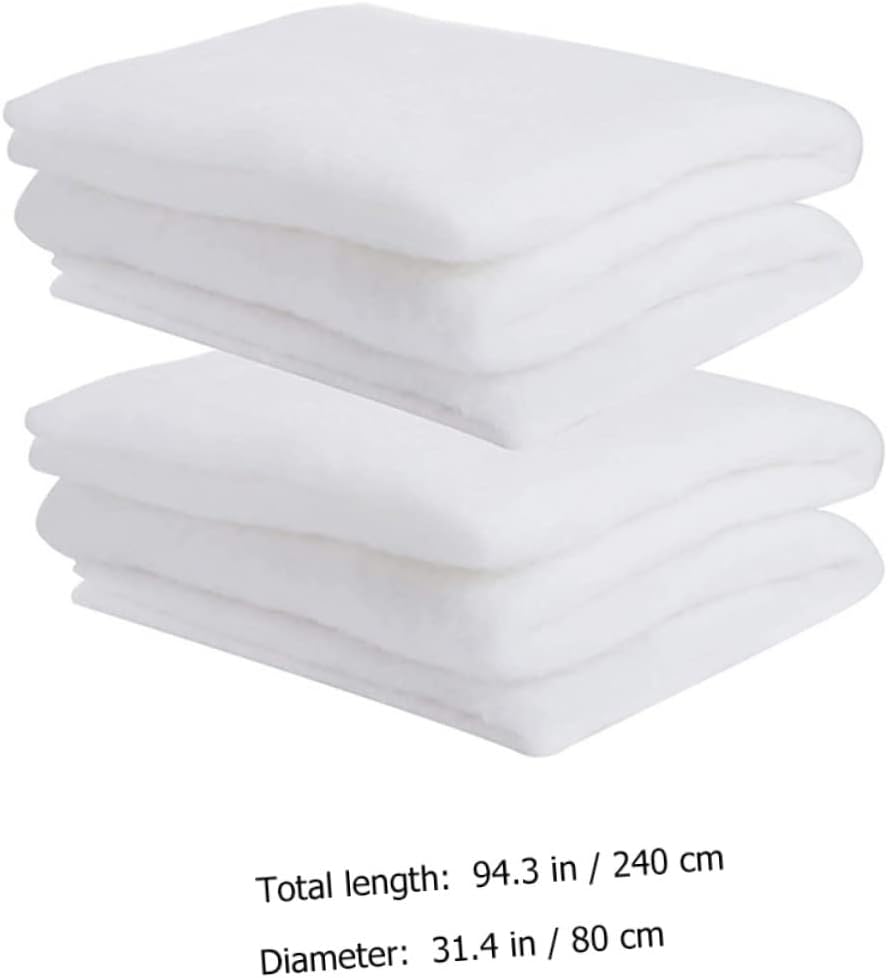 2pcs Artificial Snow Blanket for Christmas Decor Snow Prop for Decorations Photography and for Home Village Displays and Tree Base Cover