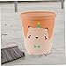 TEHAUX Adorable Cartoon Trash Can Waste Bucket for Bedroom Office Kitchen and Bathroom Practical and Stylish Garbage Container for All Spaces