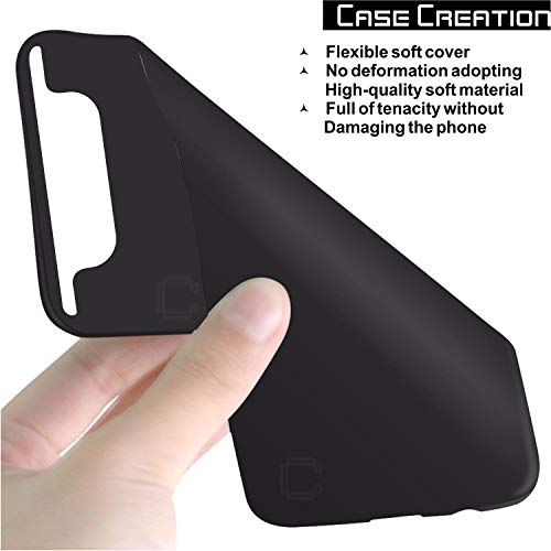 Image of Case Creation for Samsung Galaxy A80 2019 Back case, Samsung Galaxy A80 Slim Flexible Smart Look case with 360 Camera All Angle Protection (Pure Black)