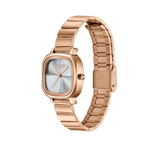 Image of Sonata Poze 9 with Quartz Analog White Dial IPG Strap Watch for Women - SP80189WM01W