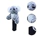 kowaku Koala Golf Headcover Golf Club Head Cover for Drivers Hybrid,Golf Gift,Cartoon Lightweight Golf Accessories Lovely Plush, Gray