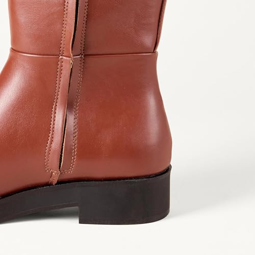 Image of Amazon Essentials Women's Tall Gusset Boots, Chunky Heel, Square Toe
