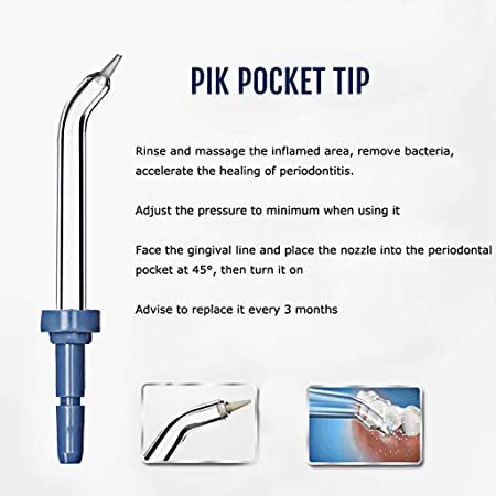 Flosser Replacement Tips for Waterpik Water Flosser, High-Pressure Water Flosser Tip Replacement, Compatible with Waterpik Oral Irrigator (6 Piece Set)