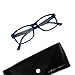 Produktbild Arbeitsplatzbrille Nahbereichsbrille PC-Brille Computerbrille erweiterter Lesebereich, Federscharnier, Etui, schwarz oder blau Lerserli® Lesebrille (+1.5, blau)