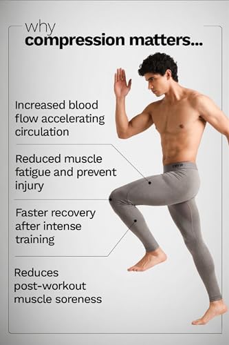 Image of TRYB Men's Compression Shorts & Pants | Sports Innerwear for Gym, Running & Training | Quick Dry, Breathable, 4-Way Stretch, Moisture Wicking, Anti-Chafing Muscle Support Athletic Wear with Pocket