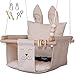Babyschaukel Outdoor Indoor mit Montageteilen und Sicherheitsgurt Kinderschaukel Indoor Set mit Seilen Kleinkindschaukel Für Garten und Spielplatz Öko Tex Canvas-Stoff Milchkaffee