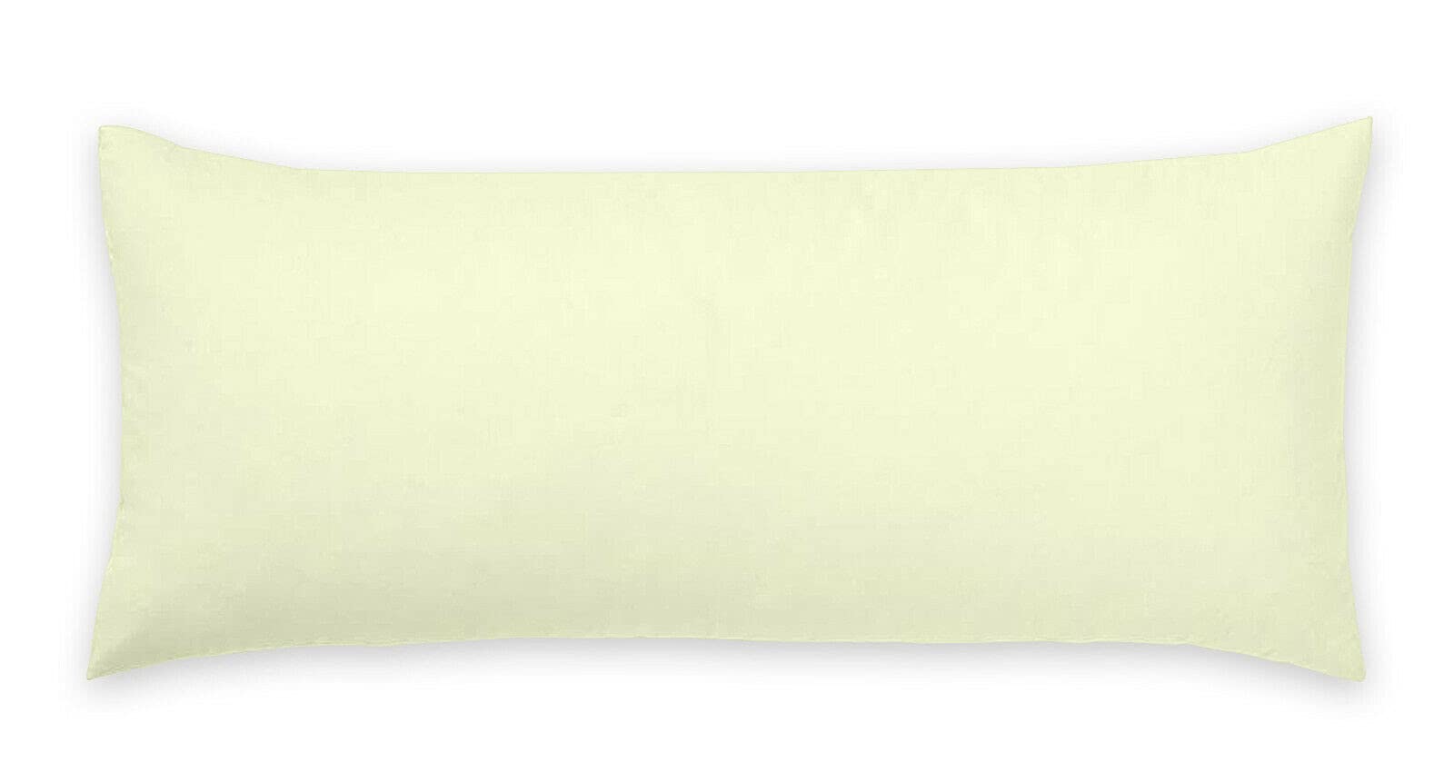 CHILIMILII Easy Care Polycotton Bolster Pillowcases/Covers, Pregnancy Maternity Orthopedic Support Long Pillow Case Cover in Multiple Colors (Double 4Ft 6inch, Cream)
