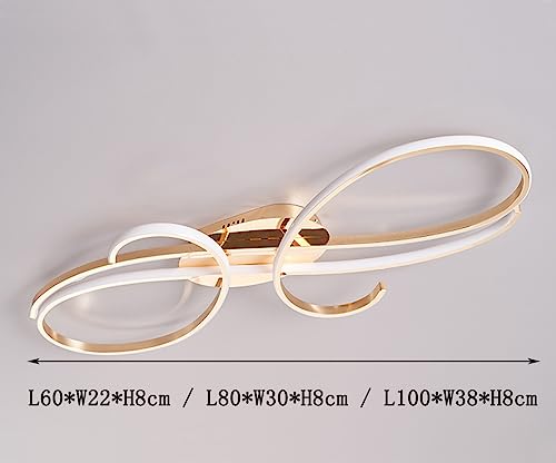 Lustre plafonnier moderne dimmable avec télécommande chrome pour salon - 6