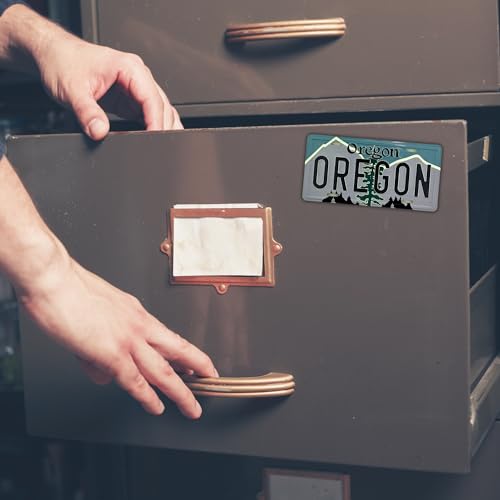 Imán decorativo placa Oregon Trail 3.5 pulgadas miniatura 6