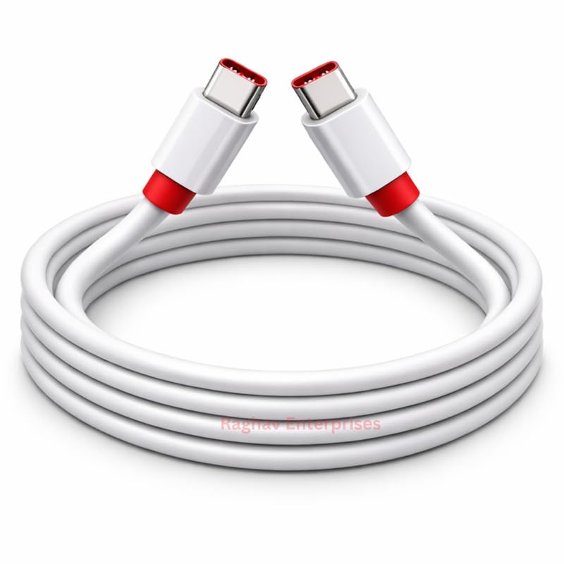 Image of fast charging cable c for OnePlus Nord 2 8GB RAM usb Original Like Charging Quick , Dash , Warp , Dart , Flash , Super Vooc C Data Sync USB A to fast charging cable c for Android - RQ White