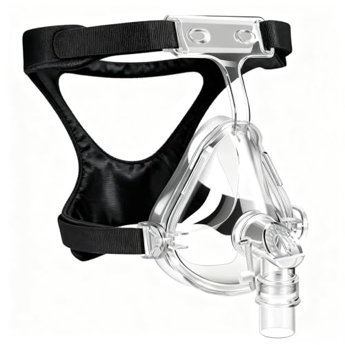 CPAP Masks - Full Face CPAP Mask with Headgear, Full Cover Replacement Kit, Reusable Sleep Apnea Mask, CPAP Full Face Masks Accessories Supplies - Large