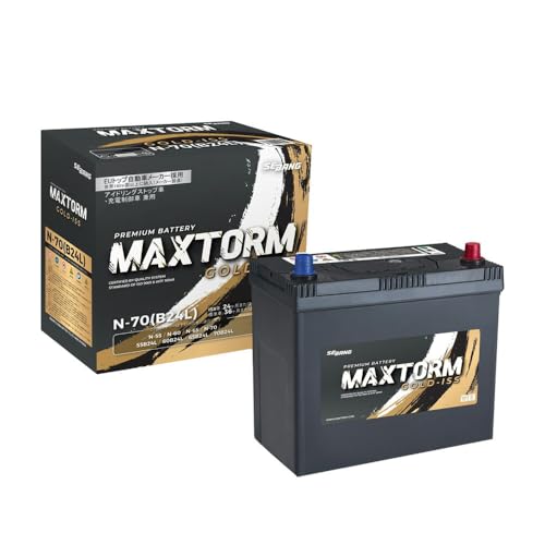 カーバッテリー 日産 対応 プリメーラ 2001(H13).01-/TP12 2000cc/標準地 適合参考 マックストーム MAXTORM GOLD-ISS N-70(B24L) 【H41001】