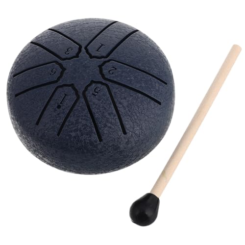 Yardwe 6-note Steel Tongue Drum Yoga Meditation Percussion Instrument Handpan Drumsticks Included
