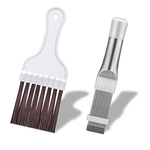 WTpin Lamellenkamm, 2 Stücke, Kondensator Reinigung Kamm, Klimaanlage Lamellen Kamm, Zur Reinigung von Klimaanlagenfiltern und Verschiedenen Filtern Cover