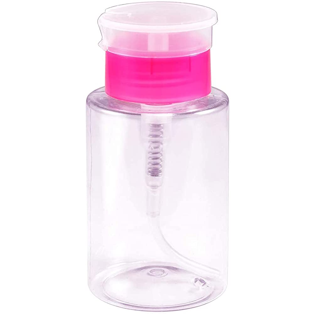 J Shop Empty Pump Dispenser Liquid UV Gel Polish Nail Art Polish Clean Acetone Bottle Polish Cleanser Remover Bottle
