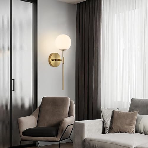 Iluminación de pared creativa E27 con pantalla cristal para escaleras