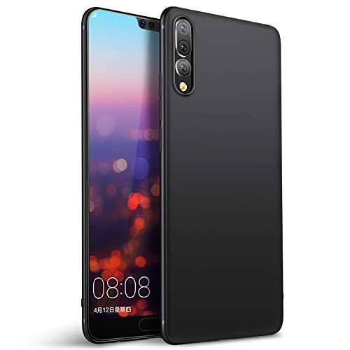 Olliwon Huawei P20 Pro Funda, Ultra-Delgado Funda Case Cover, Sedoso Scrub Shell Plena protección Trasera Piel Siento Funda para Huawei P20 Pro - Negro