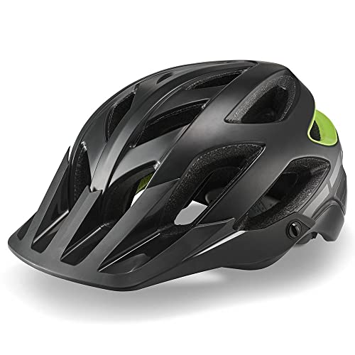  Cannondale Ryker MTB, casco da bicicletta, nero/verde, 2021: taglia: S (51-55 cm)