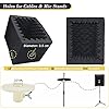 BXI Portable Vocal Booth, Large Foldable Microphone Isolation Shield, Music Recording Studio Sound Echo Absorbing Box, Desk & Stand Use Reflection Filter with Thickened Dense Acoustic Foam #4