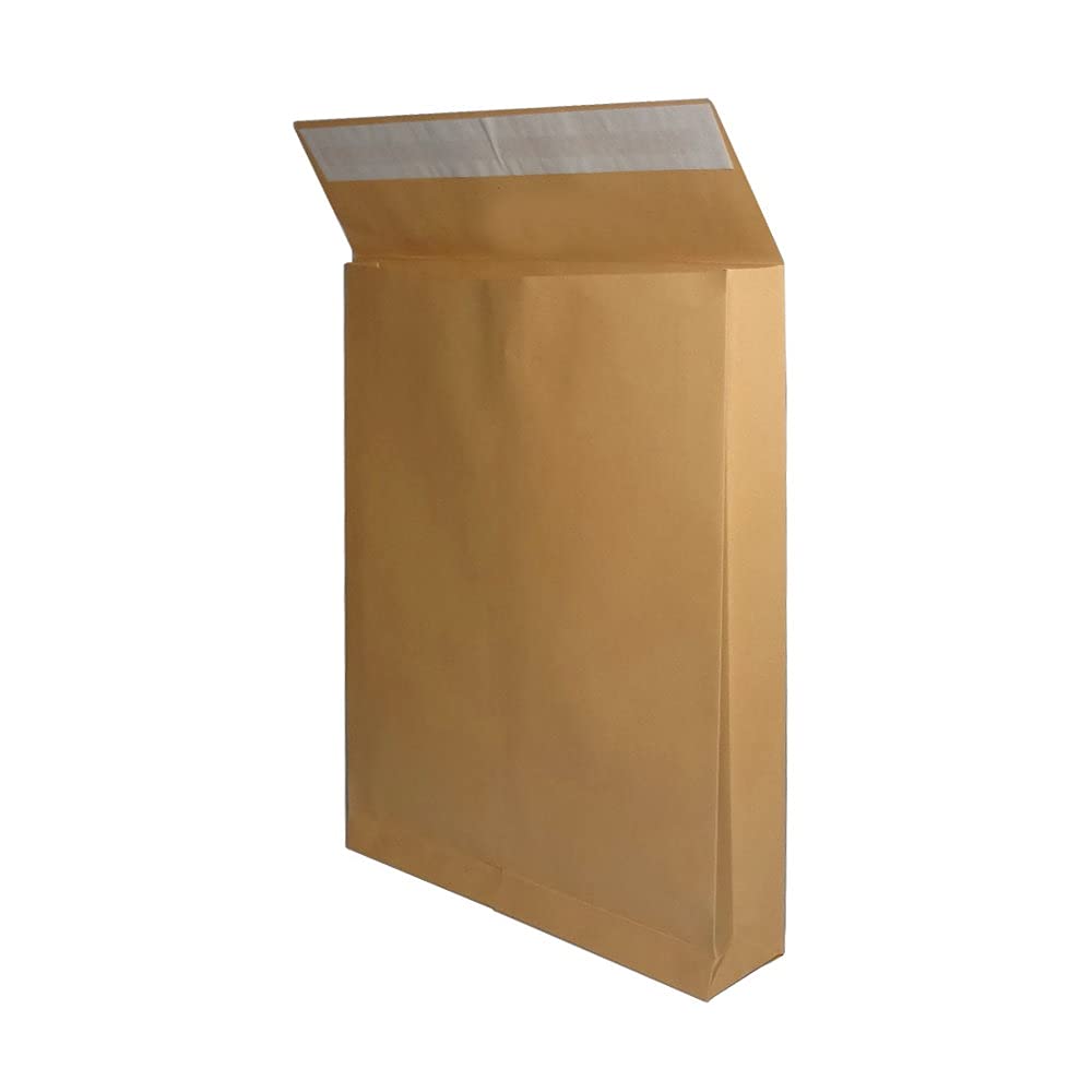 Bong 0470329 Folding Envelopes DIN C4 Self-Adhesive Natron Paper 120 g/m² Pack of 200 Brown