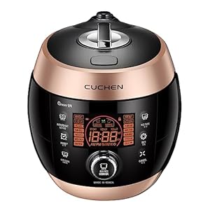 [СUСHEΝ] CJS-FD1000RVUS | Heating Pressure Rice Cooker 10 Cup (Uncooked) | Smart Jog Dial | Auto Steam Clean | Voice Guide | Made in Korea | Black/Rose gold
