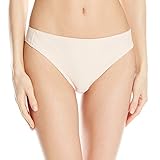 Carnival Women's Petite-Plus-Size Seamless Microfiber Low-Rise Thong Panty, Nude, 2X