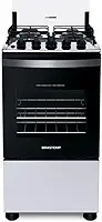 Fogão Brastemp 4 Bocas Branco com Duas Prateleiras com Alturas Ajustáveis - BFO4NBB Bivolt