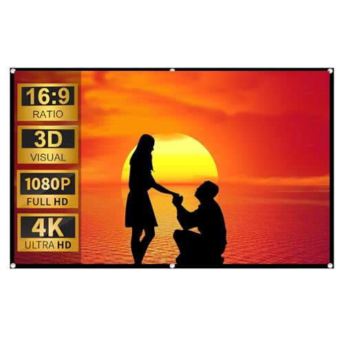Pantalla de Proyección Plegable 120 Pulgadas 4K HD