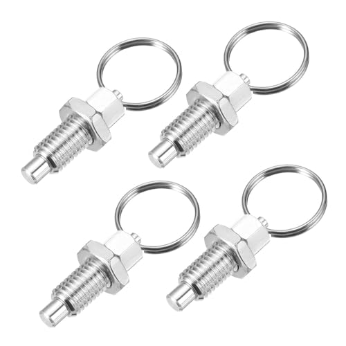 perfeclan 4 émbolos de Resorte con Anillo de Tracción, Pasador de Posicionamiento M10x1.5, Indexación de Liberación Rápida