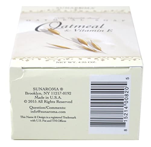 Sunaroma Soap Oatmeal & Vitamin E Bar 4.25 Ounce Boxed (Pack of 2) image 4