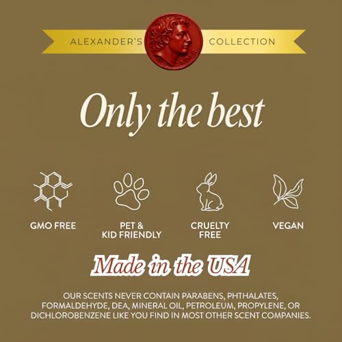 Image of Greed Luxury Car Air Freshener for Men - Inspired by Avintus, Long-Lasting 100% Natural Essential Oils, Made in USA - Includes Bronze Alexander Coin Charm by House Of Olympus