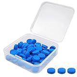 oupados 50 Stück 10mm Queue TIPP Ersatz, Queuespitzen mit Aufbewahrungsbox, Pool Billard Ersatz Tipps für Pool Queues, Billard Snooker Zubehör, 10 mm