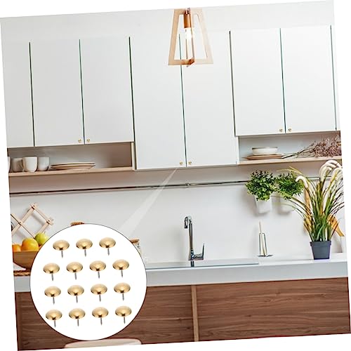 50 clavos redondos de cobre para muebles, 50 piezas, decoración interior miniatura 5