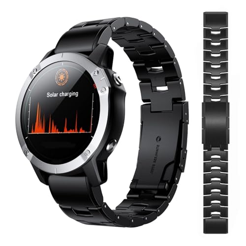Bracelet titane 26mm à ajustement rapide compatible Garmin Epix